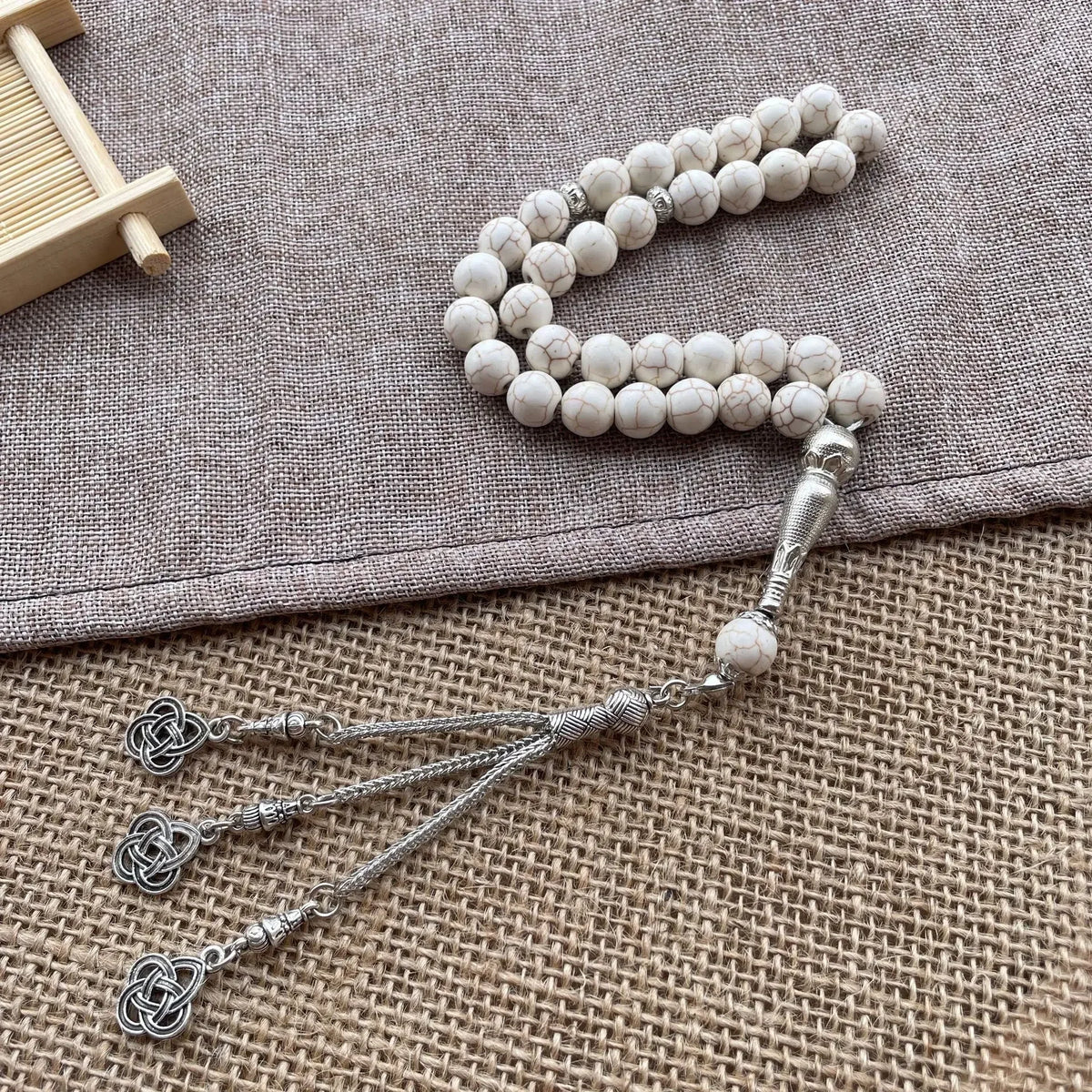 33 Bead Glass Tasbih Prayer Beads – 10mm | Islamic Gift for Women | Handmade