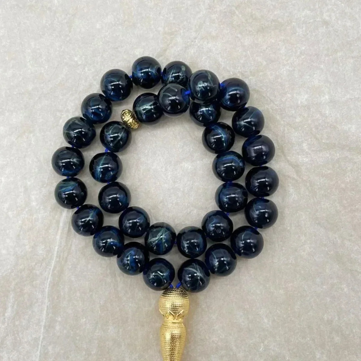 33 Bead Glass Tasbih Prayer Beads – 10mm | Islamic Gift for Women | Handmade